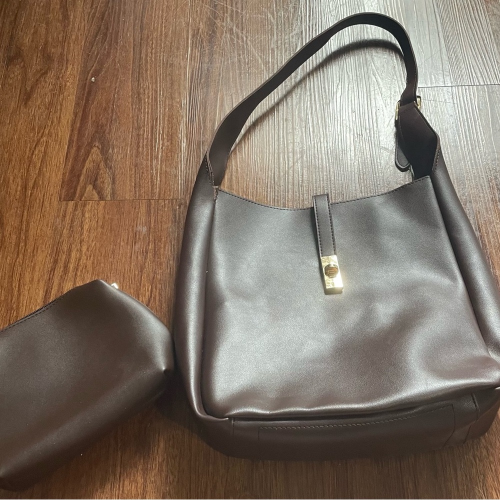 Elegant Brown Women's Bag Set
